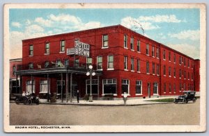 K48/ Rochester Minnesota Postcard c1910 Brown Hotel Building 490