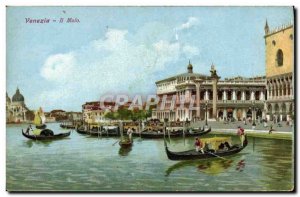 Old Postcard Venezia ll Molo