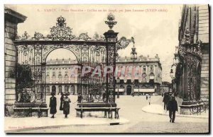 Old Postcard Nancy Place Stanislas iron grills Forge Jean Lamour