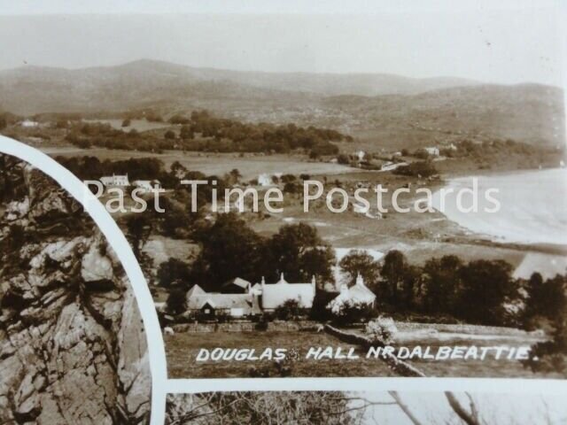 DOUGLAS HALL Pipers Cove nr Dalbeattie - 5 Image Multiview c1937 RP by Valentine