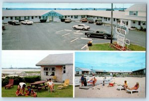 1960 Cape Cod Massachusetts Postcard Sea Gull Motel Route 6A North Truro Resort