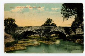 Bridge On Rockhill Road Kansas City Mo. Missouri Postcard