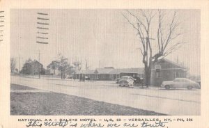 Versailles Kentucky Dale's Motel Vintage Postcard AA23897