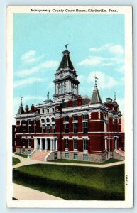 CLARKSVILLE, TN Tennessee ~ Montgomery County  COURT HOUSE  c1940s  Postcard