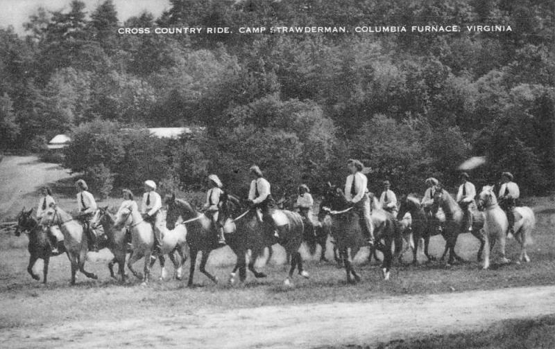 Columbia Furnace Virginia Camp Strawderman Cross Country Antique Postcard K78165