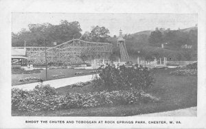 Chester West Virginia Rock Springs Park Shoot the Chutes Toboggan PC AA44983