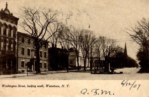 Watertown, New York - Downtown on Washington Street - in 1907