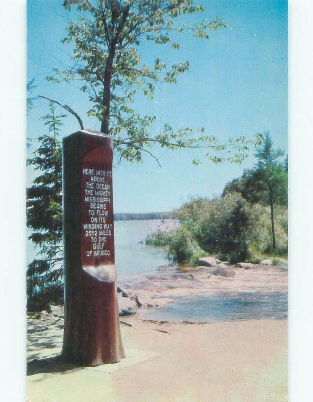 Pre-1980 VINTAGE SIGN MARKER Itasca State Park - Park Rapids Minnesota MN E6040