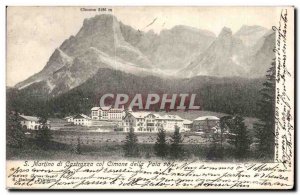 Postcard Old S Martino di Castrozza collar Cimon della Pala