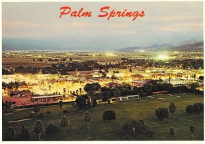 Palm Springs California Soft Lights at Twilight Continental Size