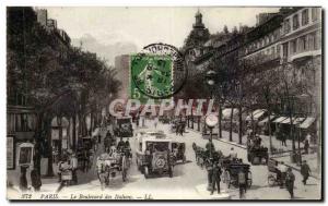 Paris Old Postcard of Italian Boulevard