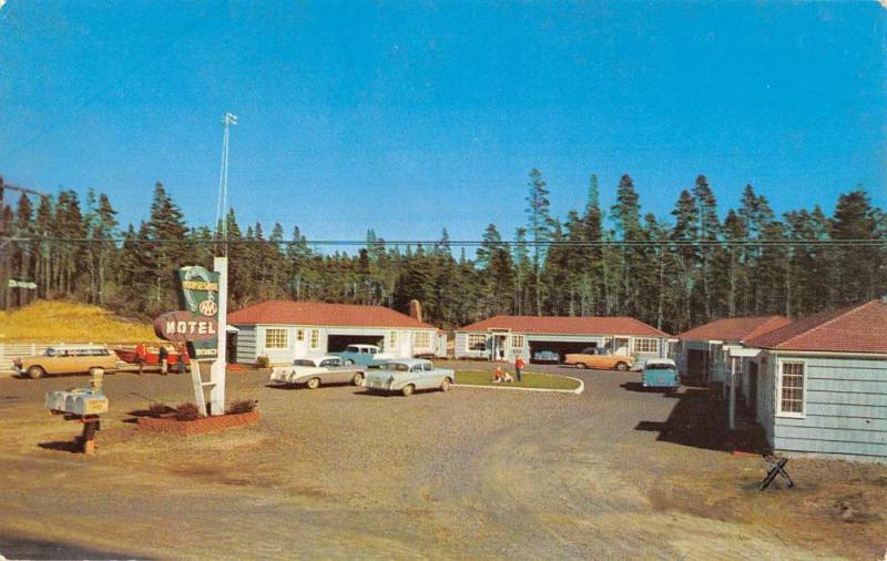 Florence Oregon Horseshoe Motel Street View Vintage Postcard K50488