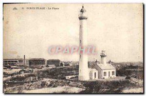 Old Postcard Lighthouse Beach Berck