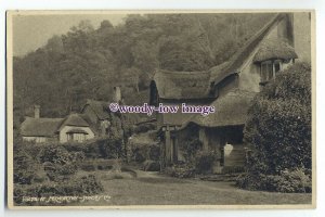 Ju592 - Thatched Cottages at Selworthy , Somerset , Judges postcard 11278