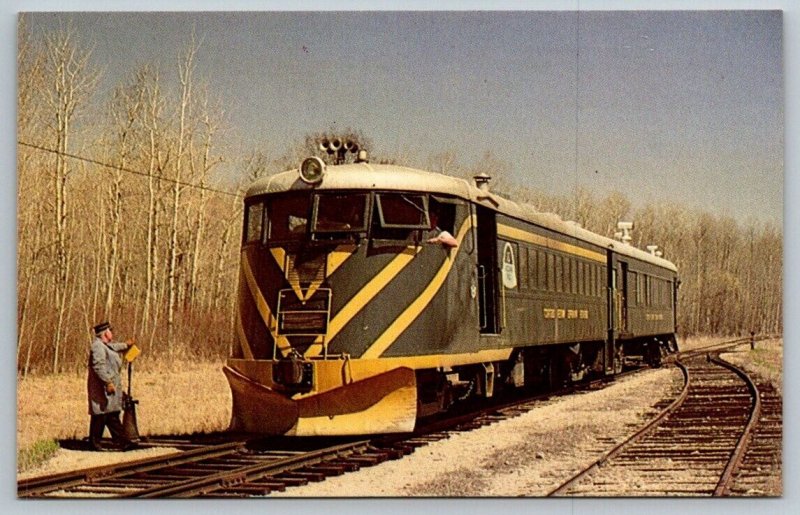 Vintage Railroad Train Locomotive Postcard - Greater Winnipeg Water District