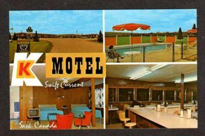 SWIFT CURRENT SASKATCHEWAN CANADA SK K Motel Postcard