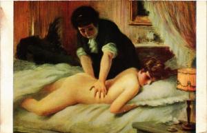 CPA AK Salon de Paris. A. GUILLAUME Massage (707673)