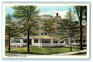 1919 The Greenock Inn Building Lee Massachusetts MA Antique Postcard 