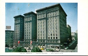 California San Francisco Hotel St Francis Union Square 1959