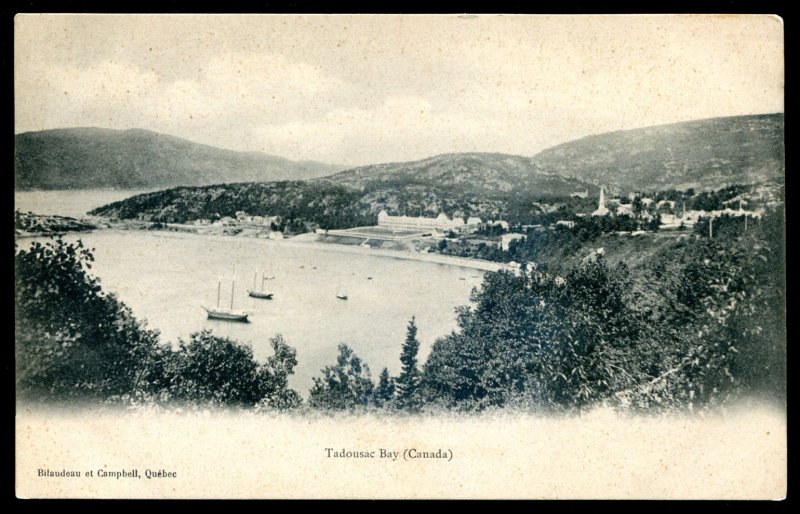 dc1239 - TADOUSAC Quebec Postcard 1910s Bay View by Bilaudeau & Campbell