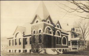 Chester VT Library c1910 Real Photo Postcard rpx