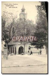 VINTAGE POSTCARD Pamplona San Nicolas