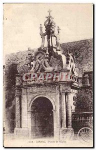 Old Postcard Carnac Porch of The Church