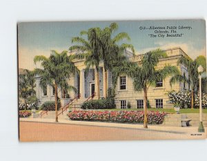 Postcard Albertson Public Library The City Beautiful Orlando Florida USA