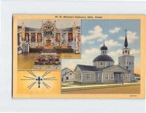 Postcard St. Michael's Cathedral, Sitka, Alaska