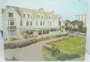 Vintage Postcard The Madeira Hotel Sea Front Castle Beach Falmouth Bay