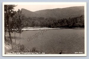 J89/ Lake Cheaha State Park Alabama RPPC Postcard c1940s Cline Image 187