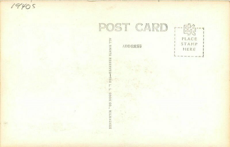 Missouri Rolla Post Office automobile Cook E-18 1940s Postcard 22-3716