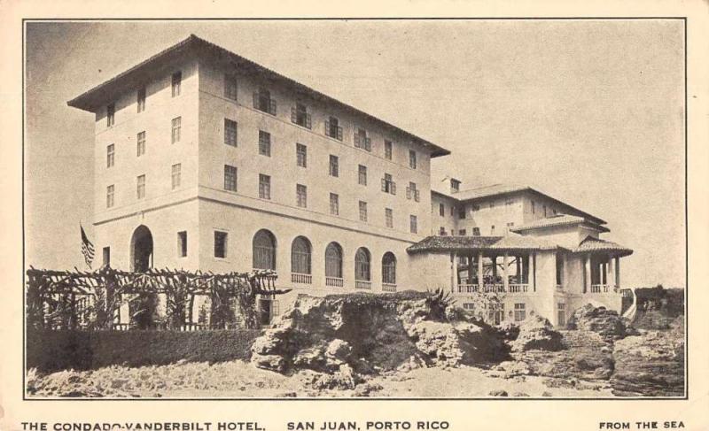 San Juan Porto Rico Puerto  Condado Vanderbilt Hotel Vintage Postcard JA4741946