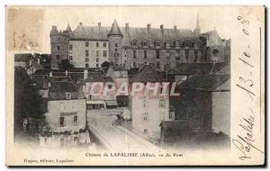 Old Postcard Chateau Lapalisse Alliert seen Bridge