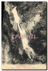 Old Postcard The Pyrenees Luchon Cascade St Mamet