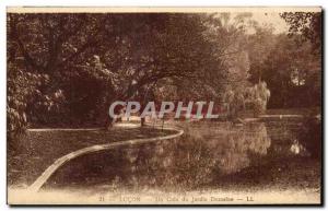 Old Postcard Lucon a corner of the garden dumaine