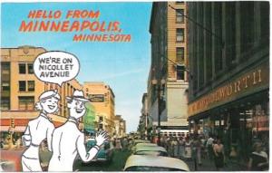 Greetings From Minneapolis, Minnesota Unused card.