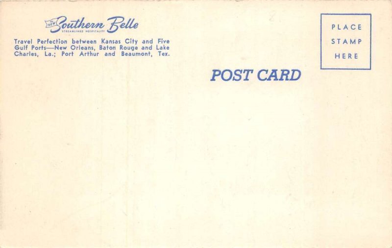 Kansas City Southern Belle Diesel Electric Train Vintage Postcard AA65019 