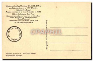 Postcard Ancient Monument Elevate the Carrefour Saint Leo Fine Militaria