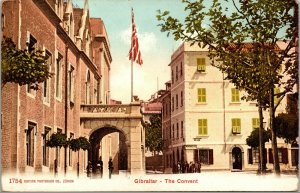 Vtg Gibraltar The Governor's Palace and Convent Place 1910s Unused Postcard