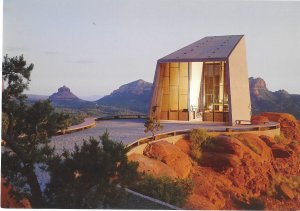 The Back and Entrance to the Chapel of the Holy Cross Sedona Arizona  4 by 6