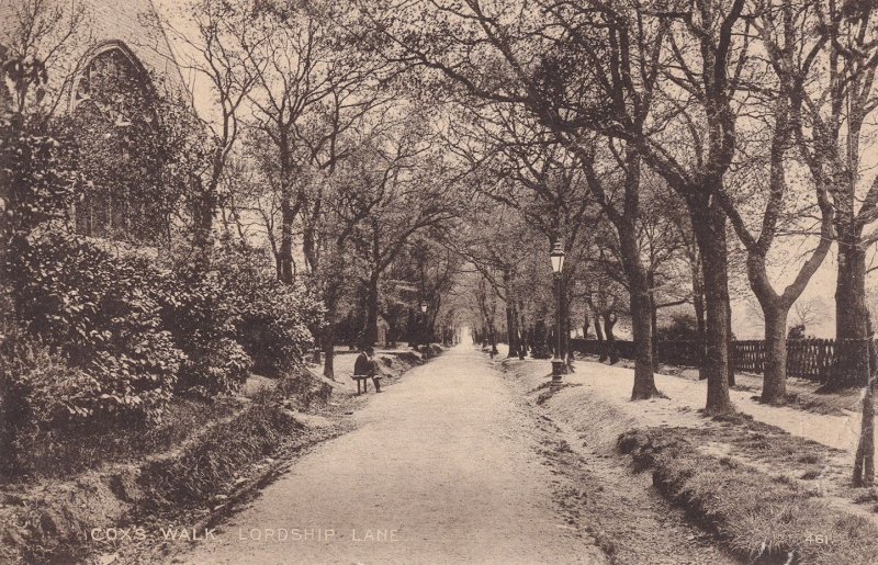 Coxs Walk Lordship Lane London Postcard