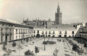 Spain - Sevilla Reales Alcázares Patio de Banderas RPPC 01.78