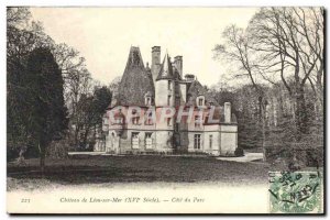 Old Postcard Chateau Lion Sea Riviera Park