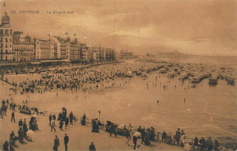 Belgium Ostende La plage a midi 02.74