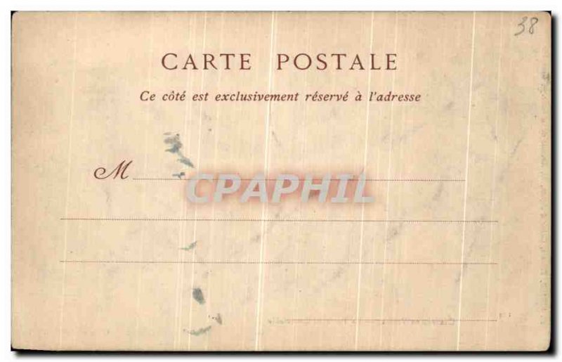 Old Postcard Chateau De Vizille's Gate Connetable