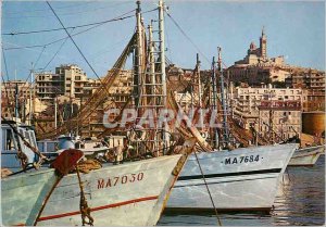 Modern Postcard Marseille The Crossroads of the World Old Bridge Corner Trawl...