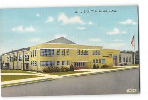 Anniston Alabama AL Postcard 1930-1950 U.S.O. Club
