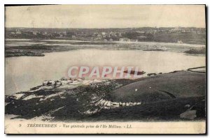 Old Postcard Trebeurden General view taken de'Ile Milliau