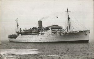 P&O Steamship Strathnaven Real Photo Postcard